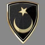 Shield with moon star