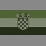Olive green camo Croatian flag (correct version)