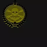 Golden skull medal