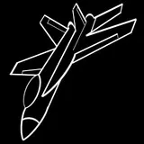 F18 Hornet draw black