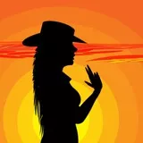 cowgirl sunset 