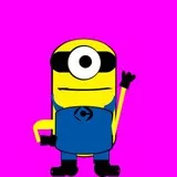 Minion with background to give pink arms