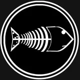 Fishbone logo 2, white