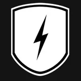 lightning patch white