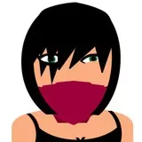 Faith wearing a mask