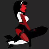 red woman fire bomb