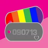 Gay Pride Dog Tag. (Add the date you met) 