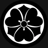 Maru ni Kenkatabami(Sword and Oxalis in circle, Japanese family crest) *Little retouched version