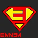 Eminem Super Man Logo w/ Eminem Logo
