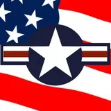 US Air Force Roundel with Flag