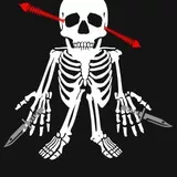 Ходячий скелет.