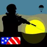 ICED SQUAD EMBLEM  AMERICAN FLAG