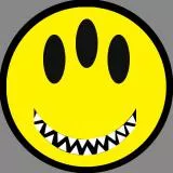Трёхглазый смайлик с зубами