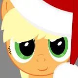 Applejack with Santa Hat