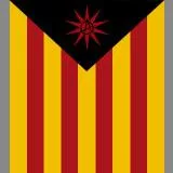 Estelada Anarquista (Catalonia Independence Anarcho-Communist Flag)