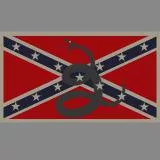 Gadsden Confederate Battle Flag Patch (Antique)