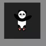 panda w/ background