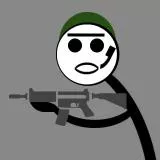 Stick Man With Carabine