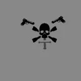guns and skulls