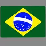 Bandeira do Brasil com estrelas (lugares de acordo)