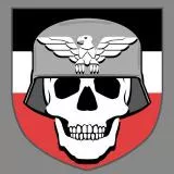 Skull and stahlhelm