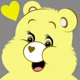 Yellow Care Bear