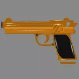 golden pistol