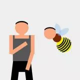 ゆうさくとスズメバチ